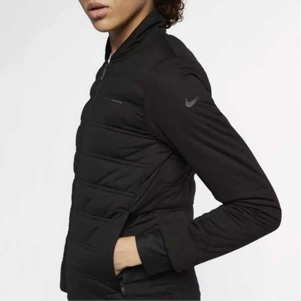 SOLD NIKE AEROLOFT GOLF Black Jacket Lightweight Warmth NWT $250. - Picture 1 of 9